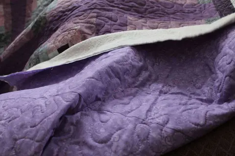 Purple Log Cabin Quilt, photo 3 of 5