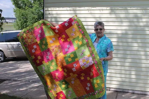 Retro Blocks Quilt, photo 1 of 19