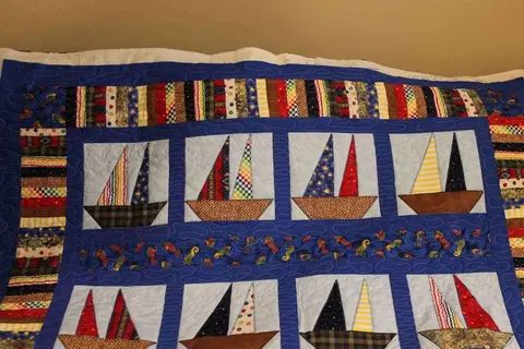 Sailboat Quilt, photo 9 of 10
