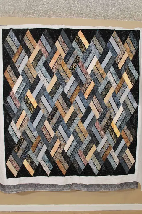 Striped Diamond Quilt, photo 10 of 23
