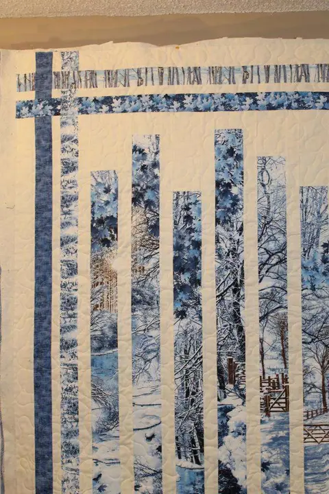 Window to Winter Quilt, photo 5 of 15