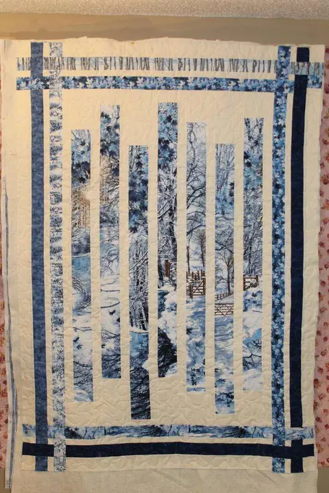 Window to Winter Quilt, photo 9 of 15