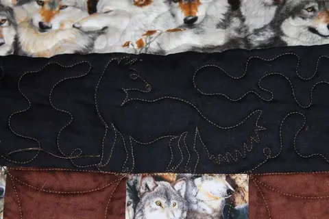 Wolf in the Wild Quilt, photo 9 of 32