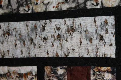 Wolf in the Wild Quilt, photo 13 of 32