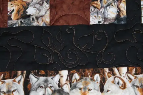 Wolf in the Wild Quilt, photo 14 of 32