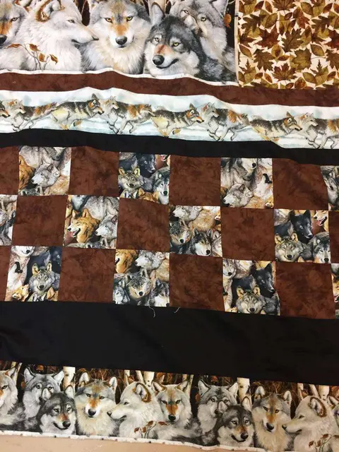 Wolf in the Wild Quilt, photo 19 of 32