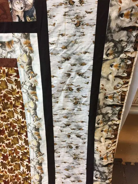 Wolf in the Wild Quilt, photo 21 of 32